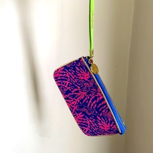 Lilly Pulitzer Wrislet Wallet Zebra Neon